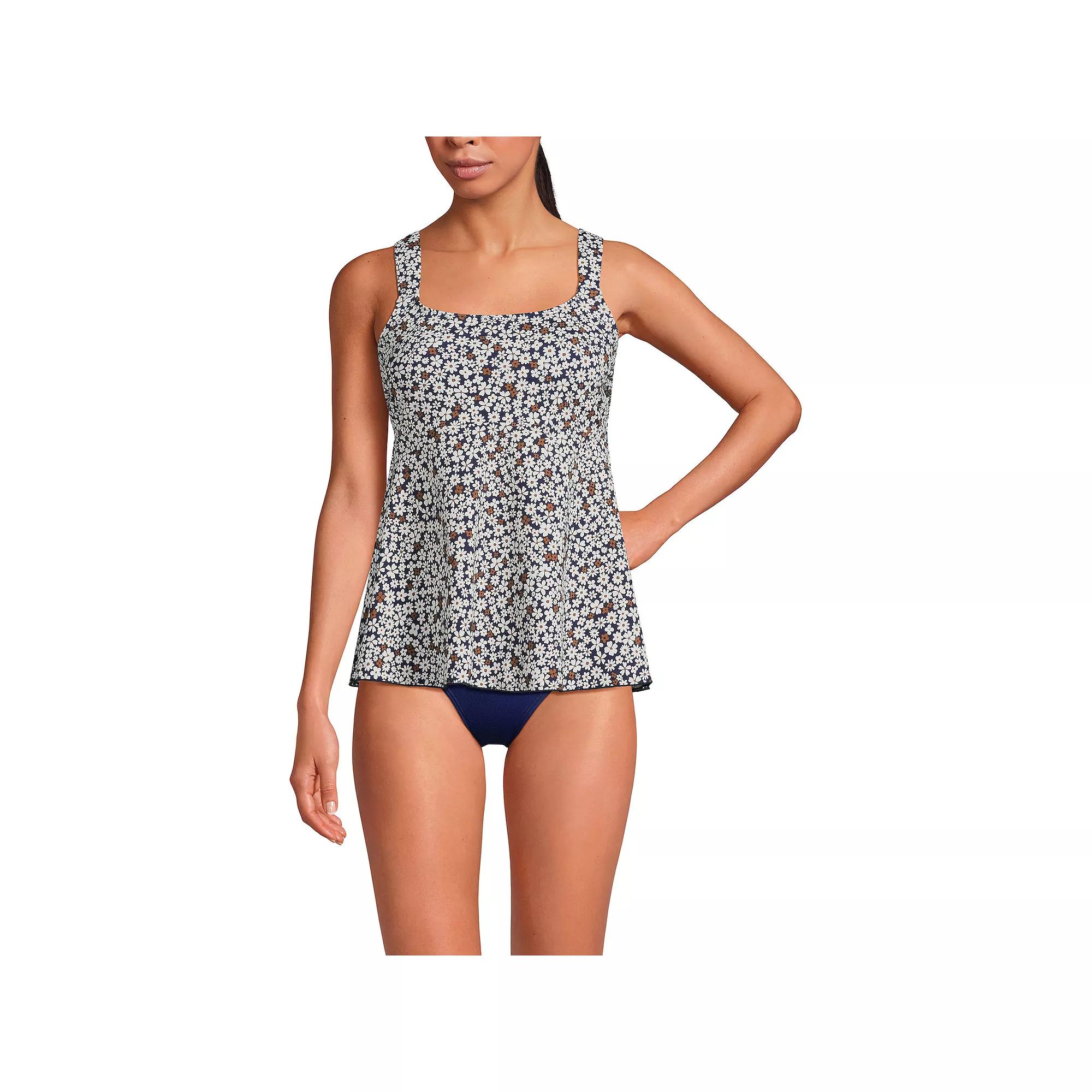Women's Lands' End Flutter Empire UPF 50 Tankini Swimsuit Top,  Product Image