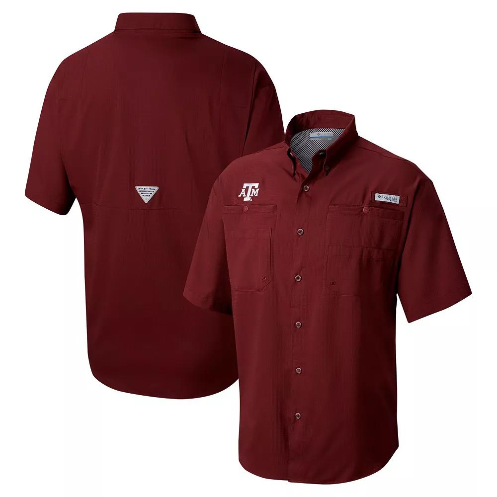 Columbia Men's Collegiate PFG Tamiami Short Sleeve Shirt - Big - Texas A&M- Product Image