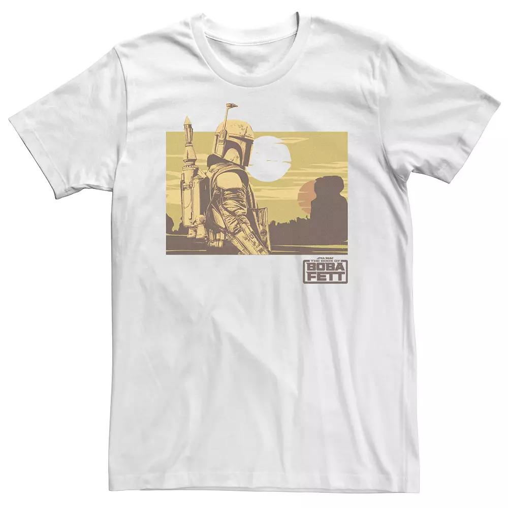 Big & Tall Star Wars Boba Fett Boxed Landscape Tee, Men's,  Product Image