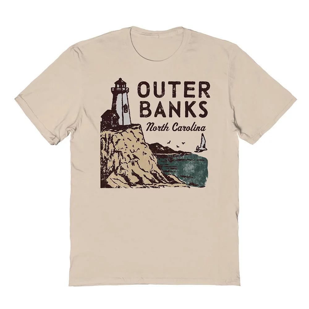 Men's Country Parks Outer Banks Lighthouse Graphic Tee, Size: Small, Brown Product Image
