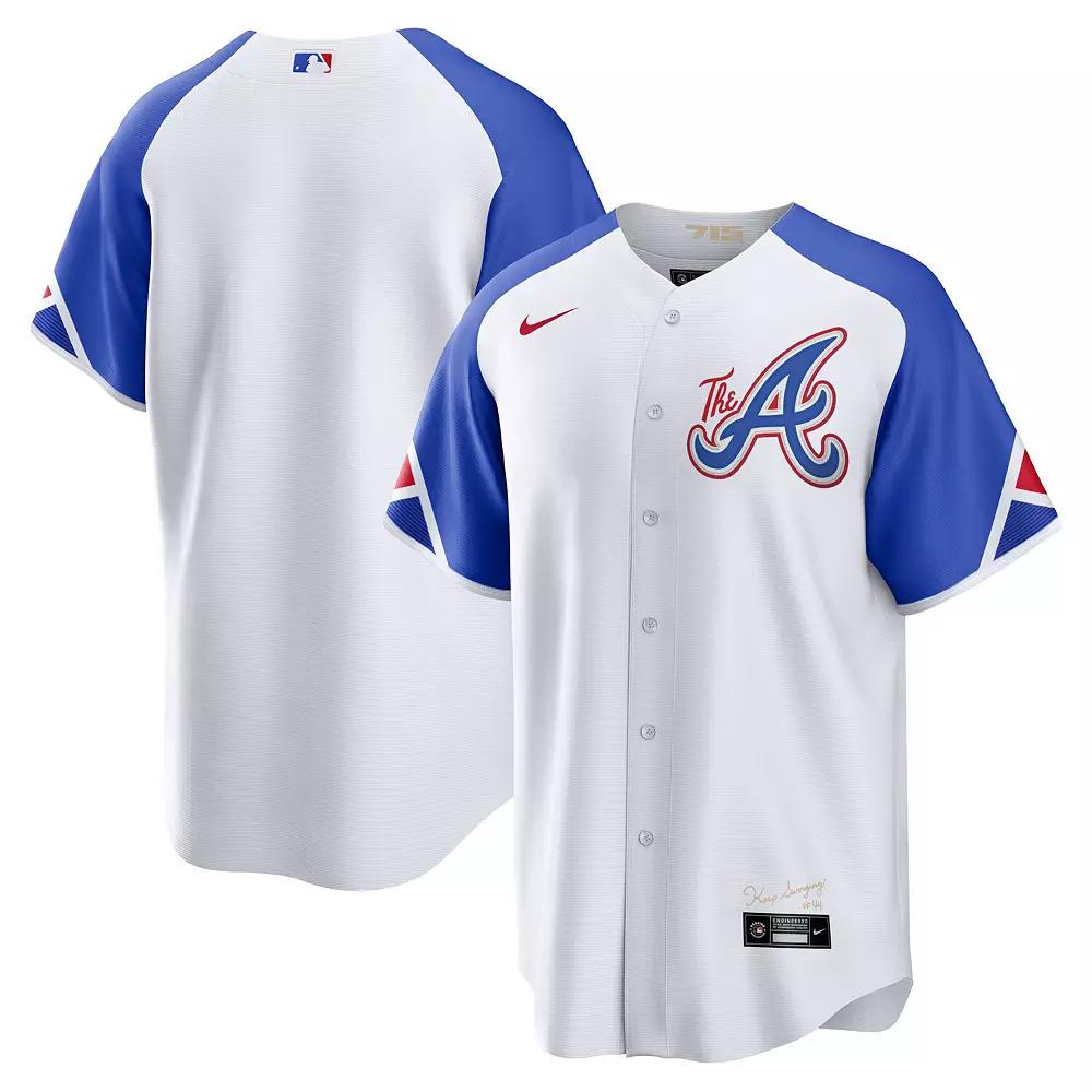 Nike Mens MLB Atlanta Braves City Connect Replica Baseball Jersey | T77001O2AW-CC4 Product Image