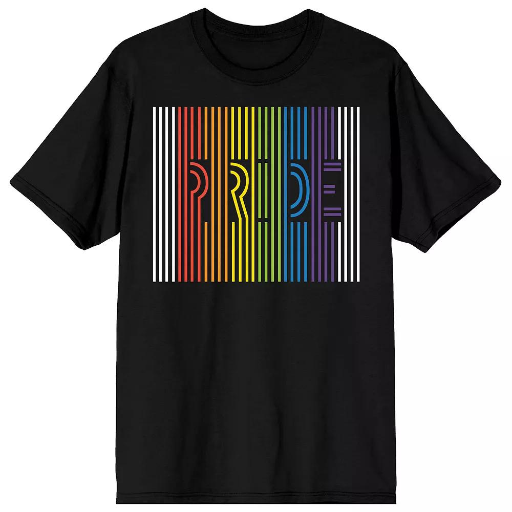 Men's Pride Rainbow Stripes Tee,  Product Image