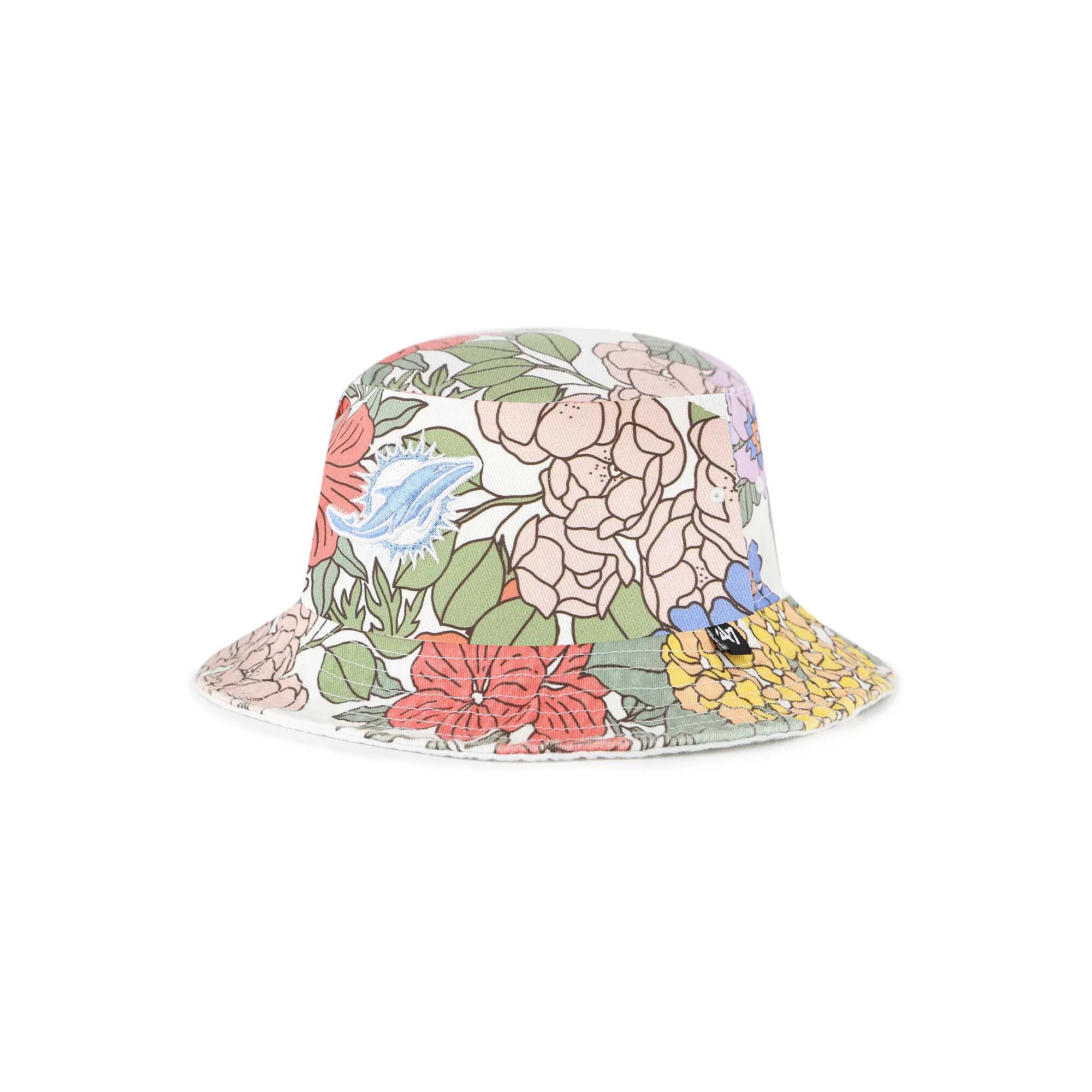 Women's '47 White Miami Dolphins Florentina Bucket Hat Product Image