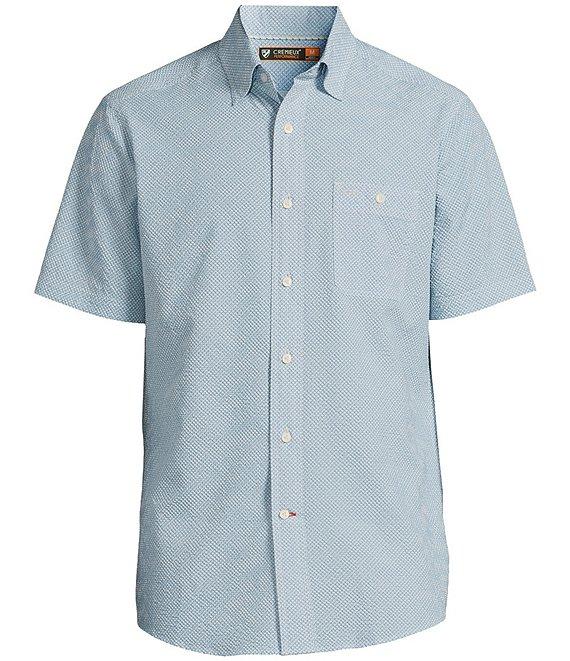 Cremieux Blue Label Performance Brrr°® Stretch Card Suits Seersucker Short Sleeve Woven Shirt Product Image