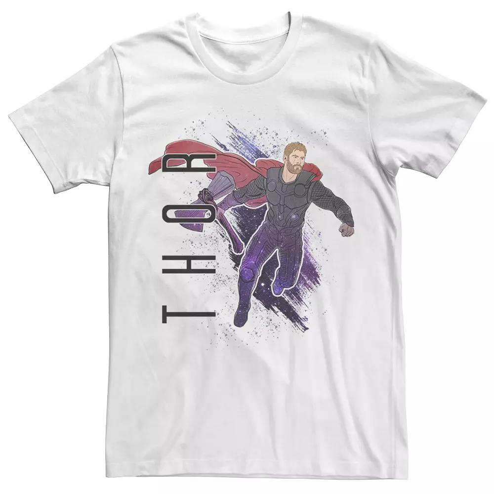 Men's Marvel Avengers Thor Painted Tee, Size: XXL, White Product Image