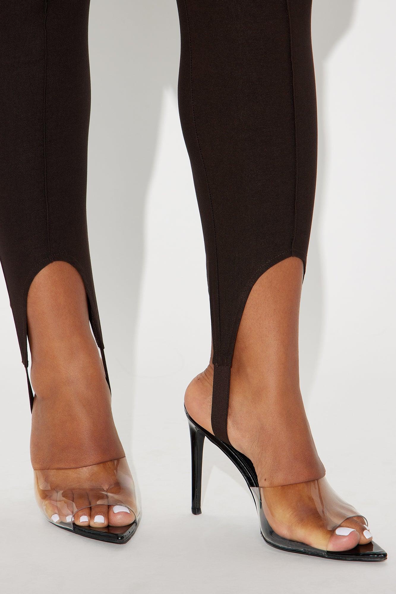 Highly Classified Stirrup Legging - Chocolate Product Image