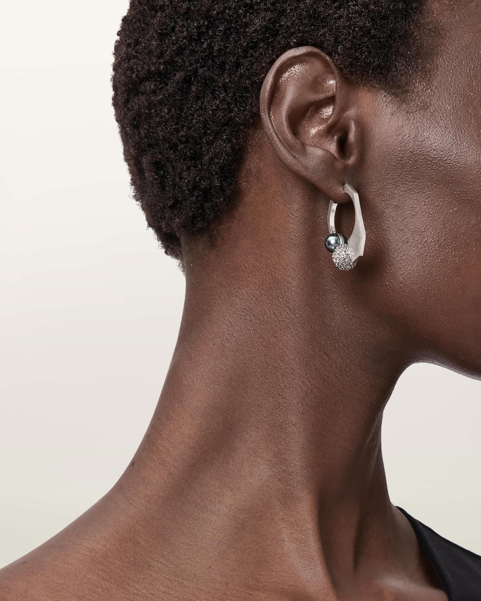 Lia Chunky Necklace WARM SILVER | ALLSAINTS US Product Image