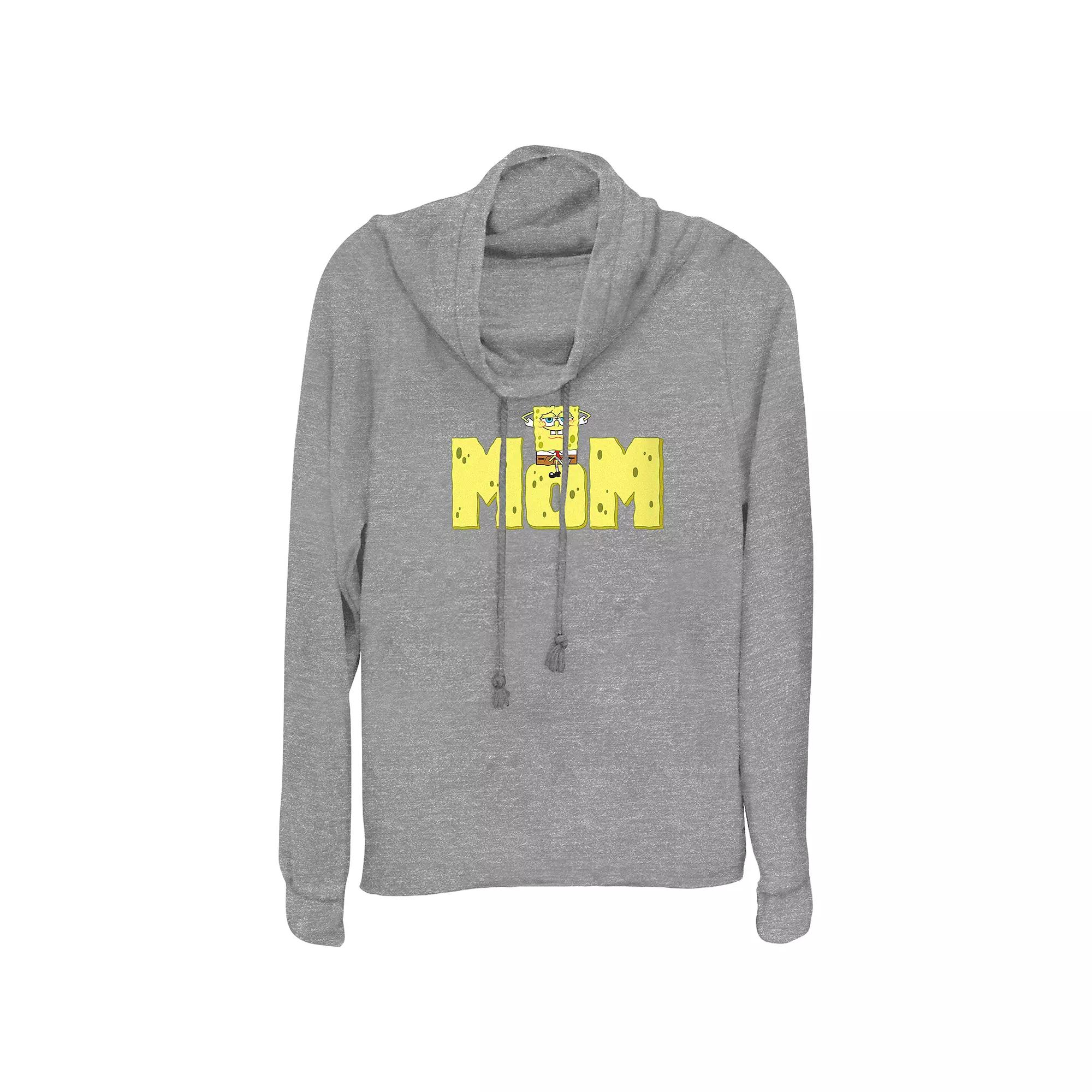 Women's Dr. Seuss Grinch Christmas Vibes Cowlneck Graphic Lightweight Long Sleeve,  Product Image