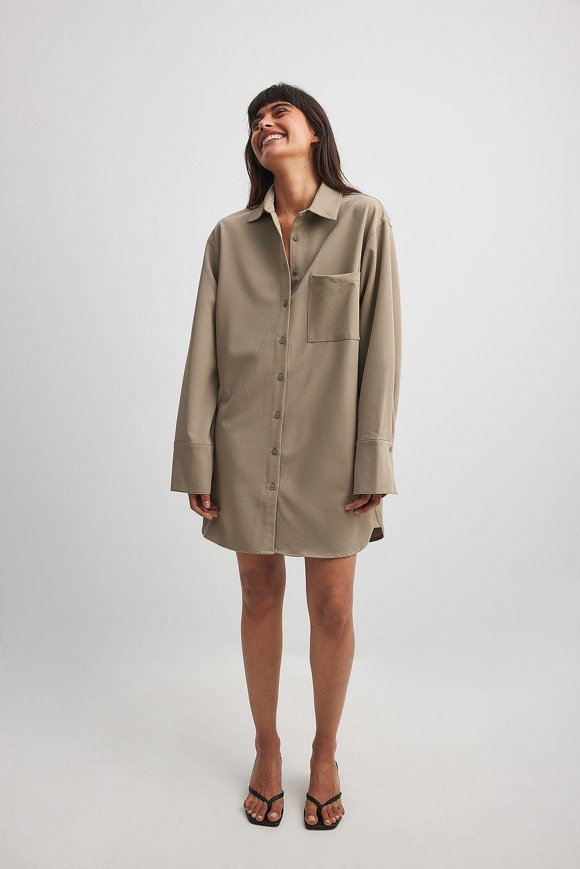 Oversized Shirt Dress Product Image