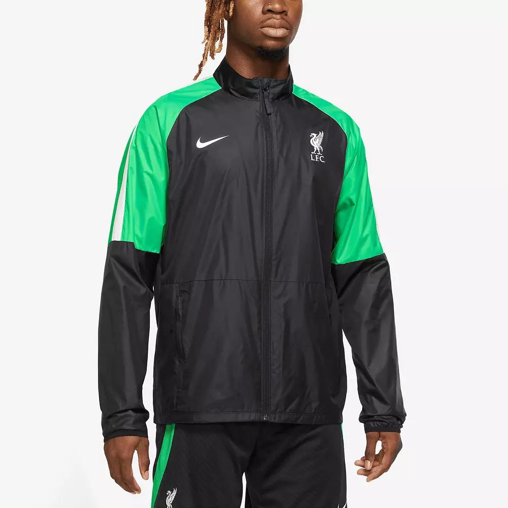 Men's Nike Black Liverpool Academy AWF Raglan Full-Zip Jacket, Size: Medium, Lvp Black Product Image