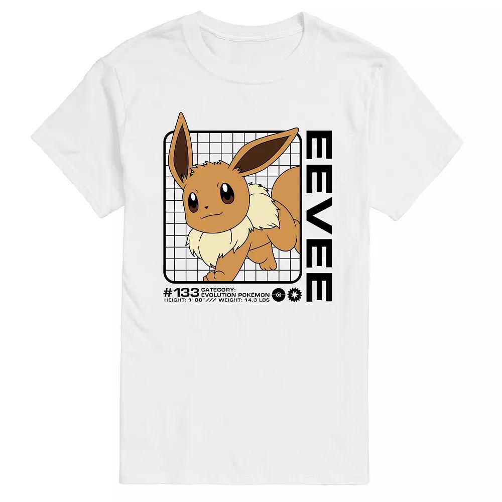 Men's Pokemon Eevee Stats Graphic Tee,  Product Image