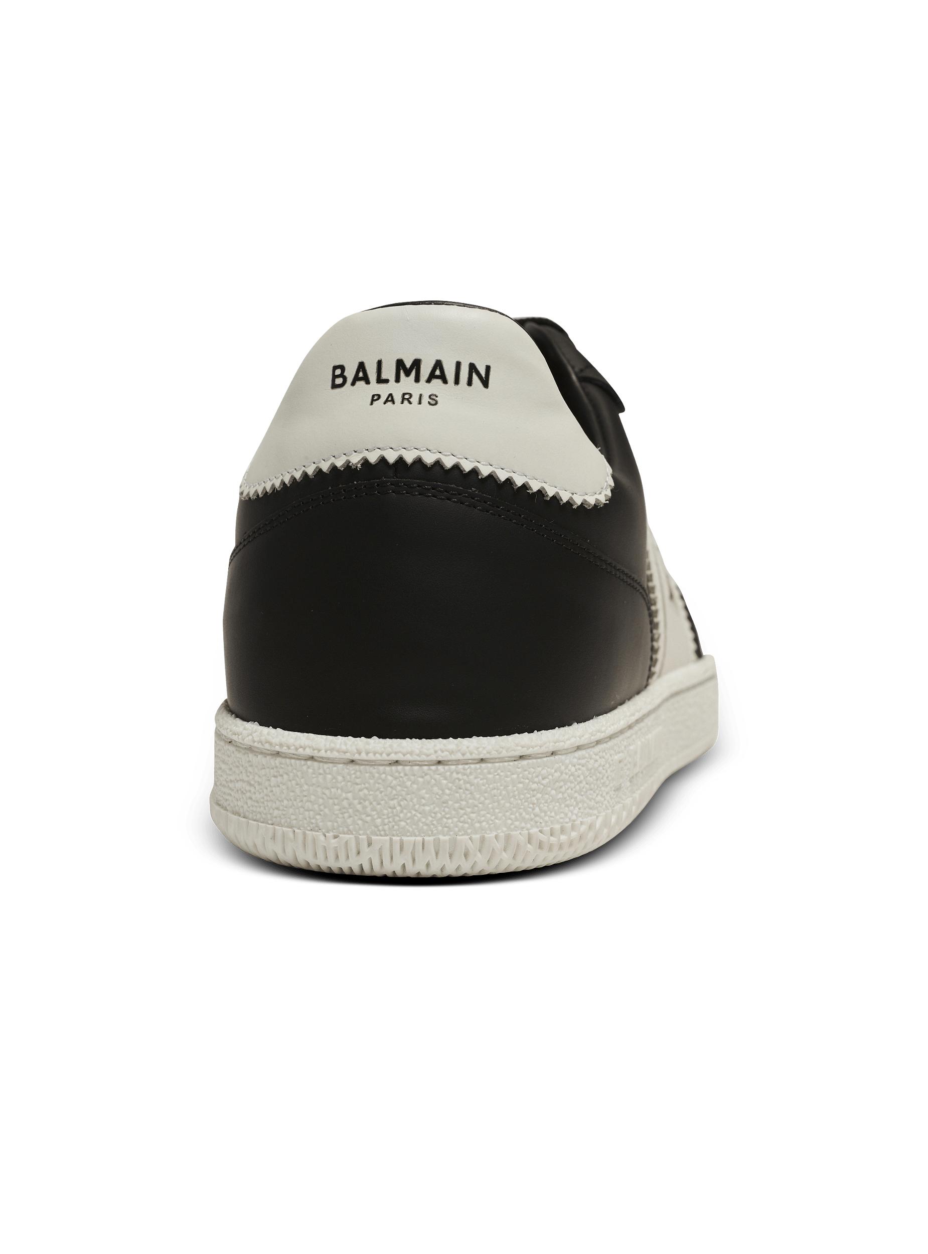 Calfskin Balmain Swan trainers Product Image