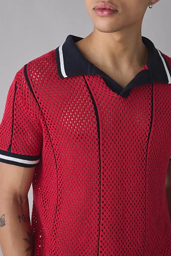 Urban Outfitters UO Mylo Short Sleeve Jersey Sweater Mens at Urban Outfitters Product Image