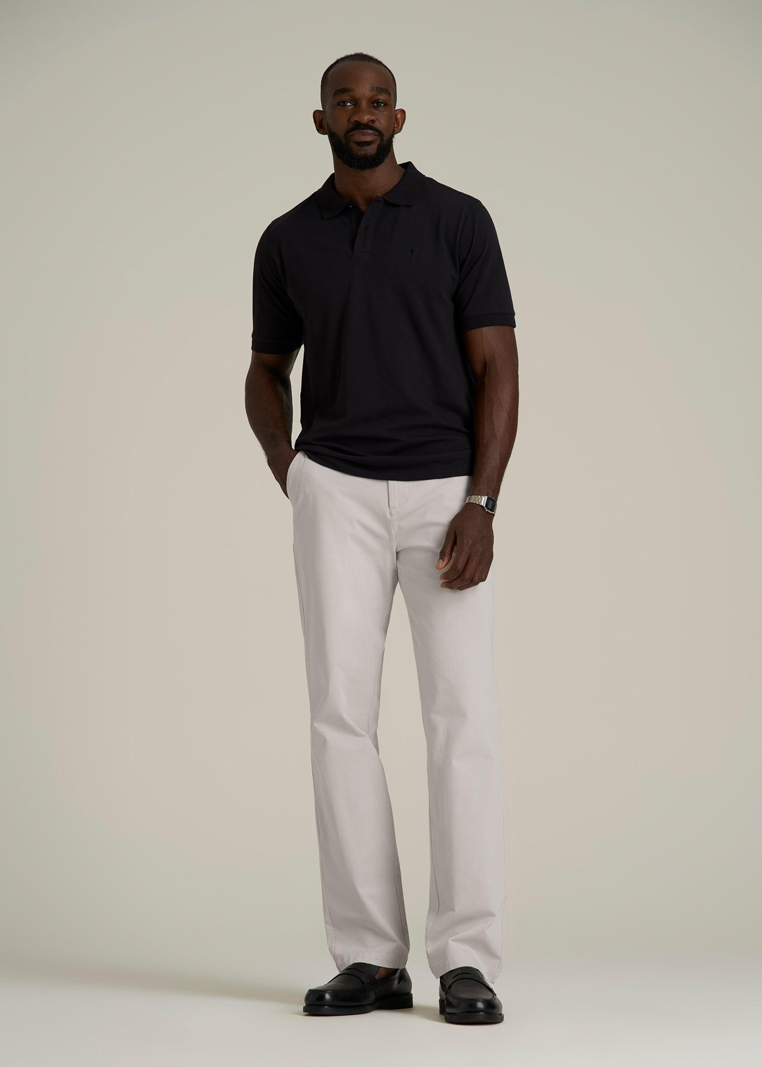 4 Way Stretch Commuter RELAXED Chino Pants for Tall Men in Drywall Tan Male Product Image