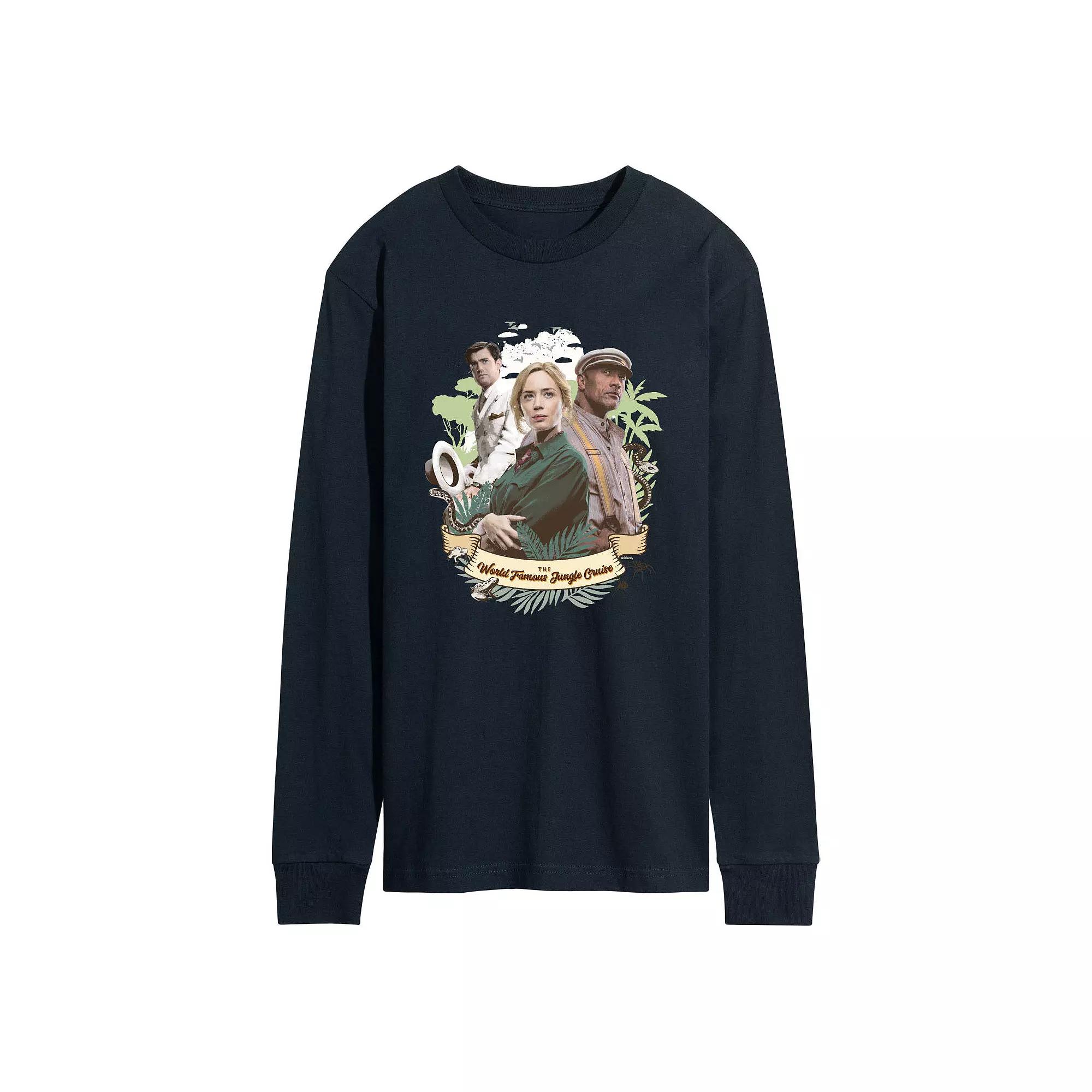 Disney's Jungle Cruise Men's Poster Long Sleeve Graphic Tee,  Product Image
