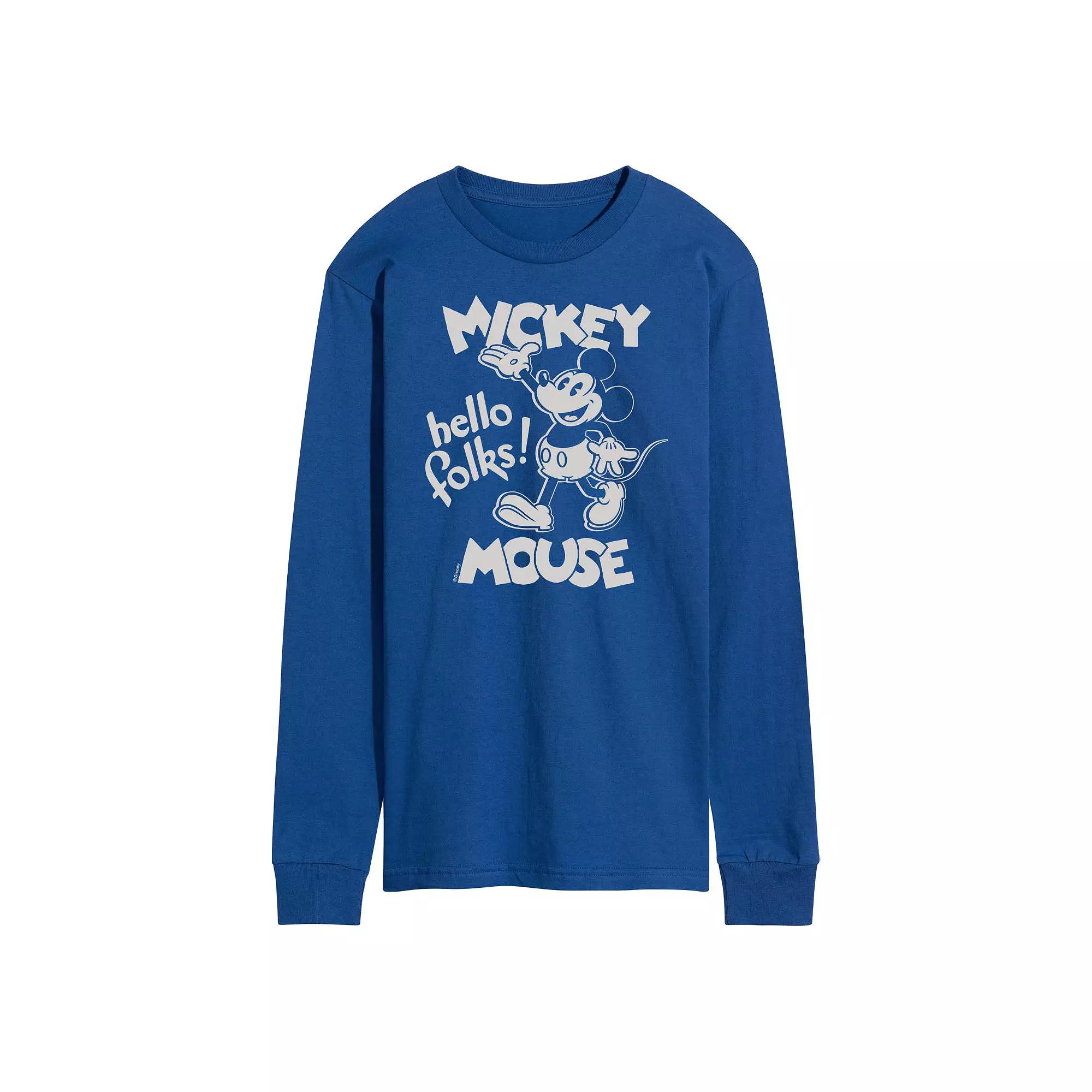 Men's Disney's Mickey Mouse Hello Folks Tee,  Product Image