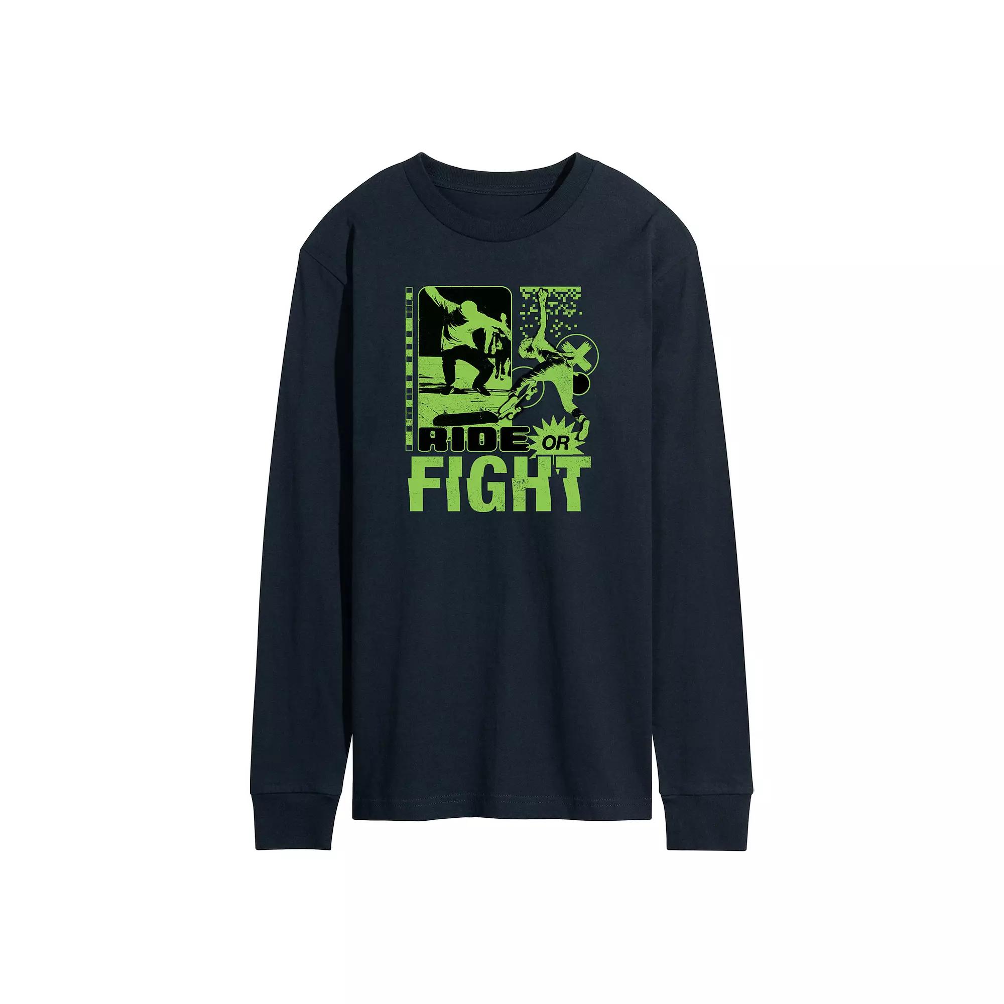 Men's Jurassic World run Infared Dinos Long Sleeve,  Product Image