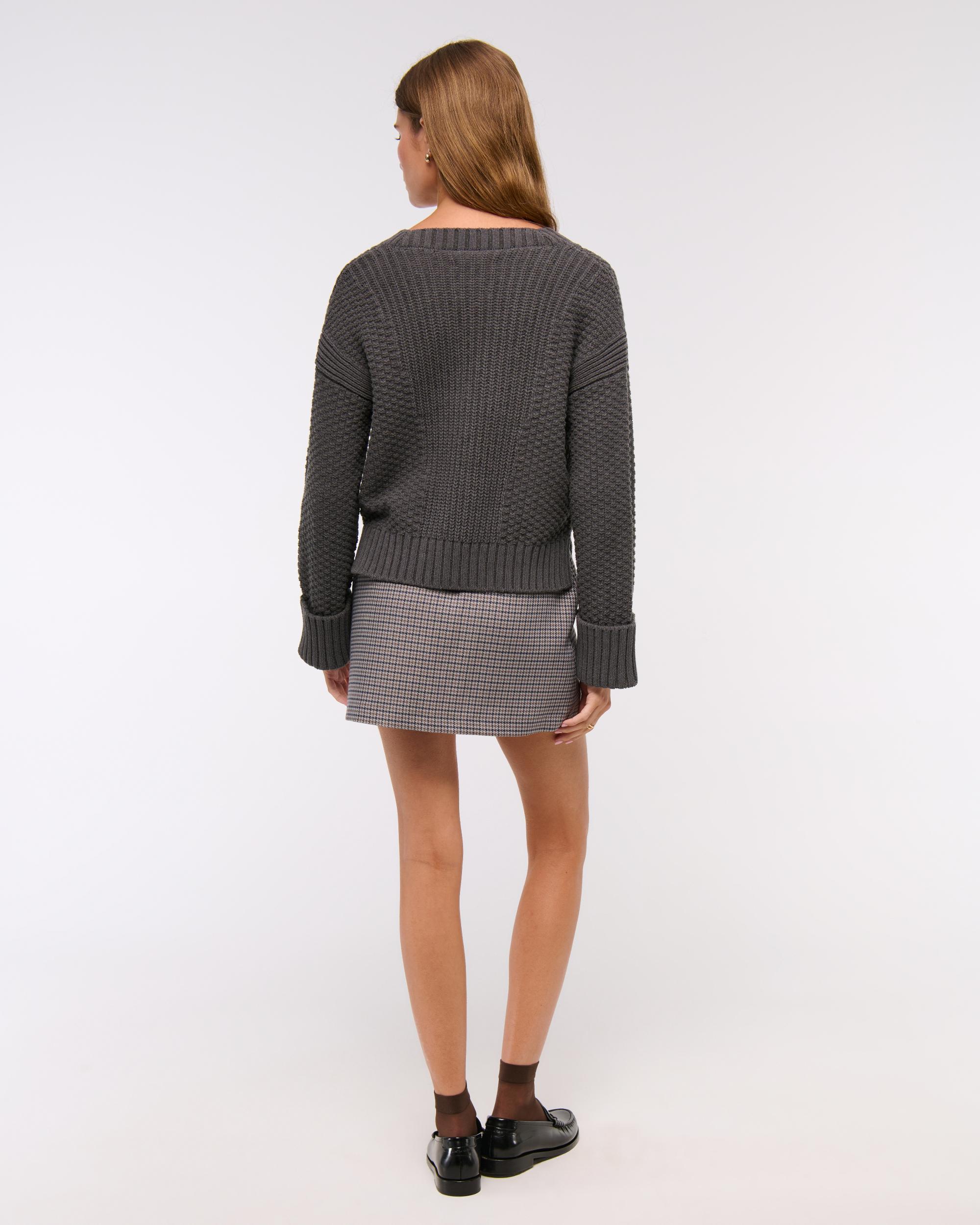 The A&F Cameron Seed Stitch Cardigan Product Image