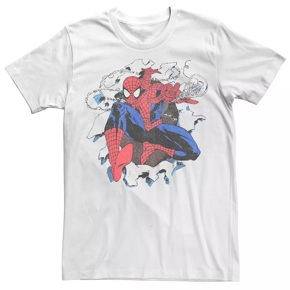 Men's Marvel Spiderman Retro Comic Tee,  Product Image