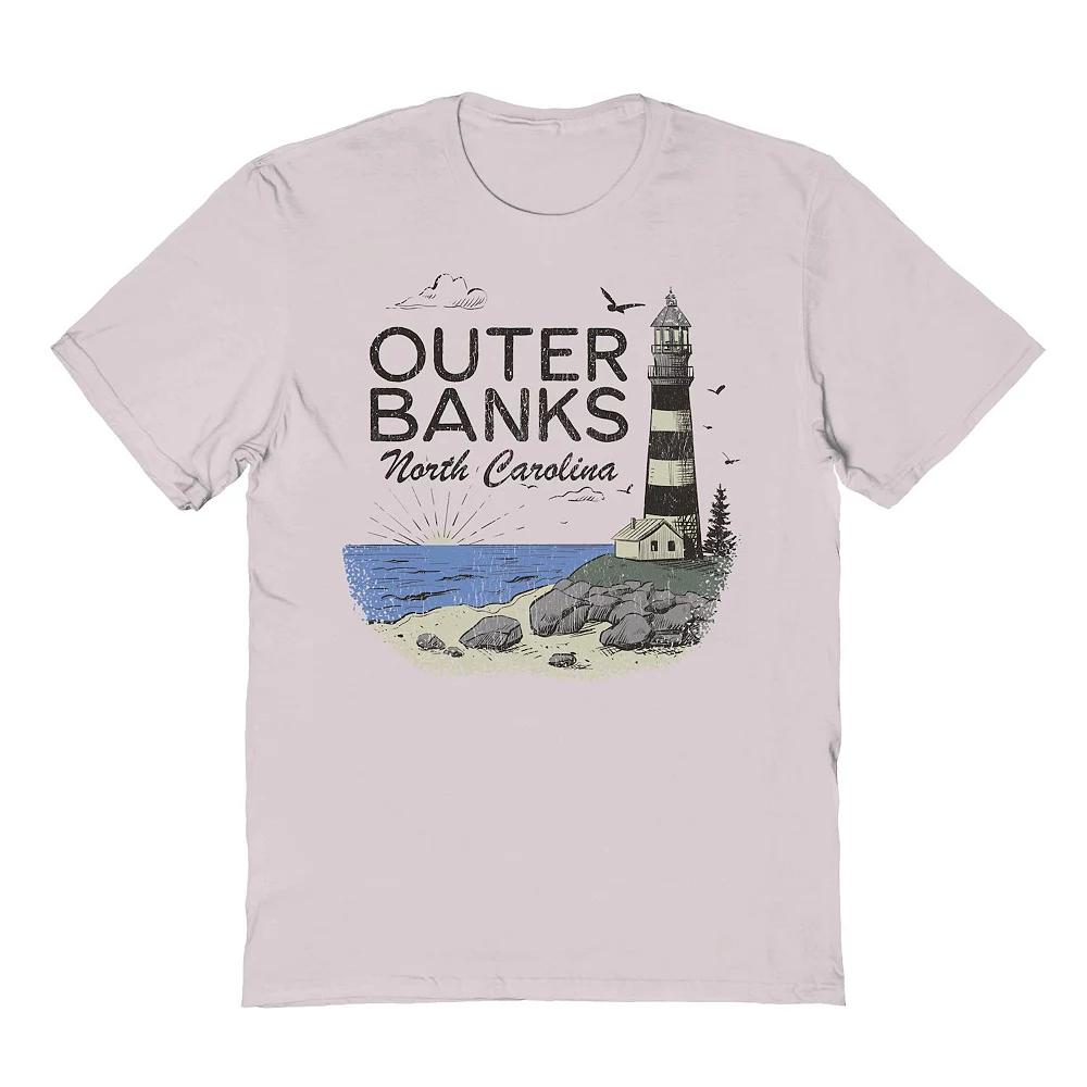 Men's COLAB89 by Threadless Outer Banks Graphic Tee, Size: Medium, Ice Gray Product Image