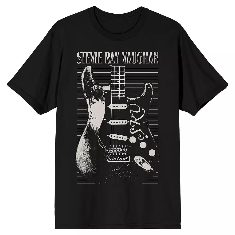 Men's Stevie Ray Vaughan Engraved Guitar Tee,  Product Image