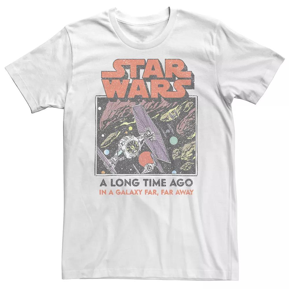 Big & Tall Star Wars TIE Fighter A Long Time Ago Tee, Men's, Size: 3XL, White Product Image