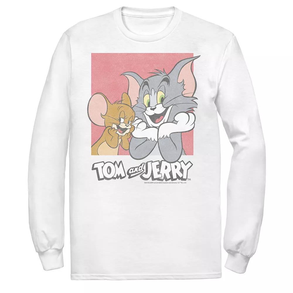 Men's Tom & Jerry Tj Square Tee, Size: Small, White Product Image