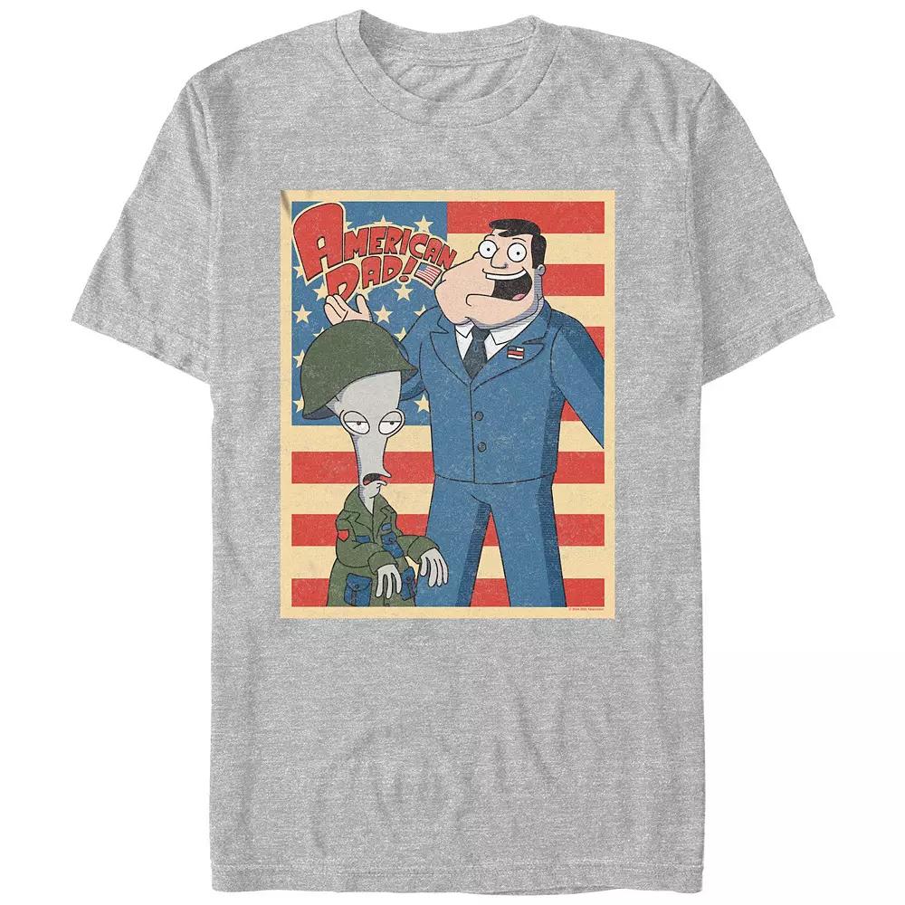 Men's American Dad Enlisted Stamp Graphic Tee,  Product Image