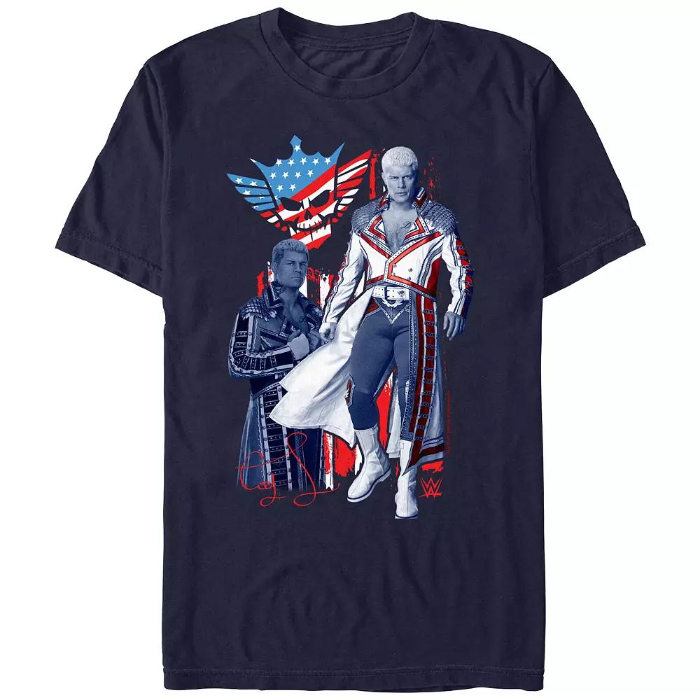 Men's WWE Cody Rhodes Poster Americana Graphic Tee,  Product Image