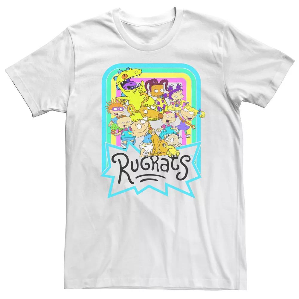 Men's Rugrats Neon Rainbow Group Tee,  Product Image