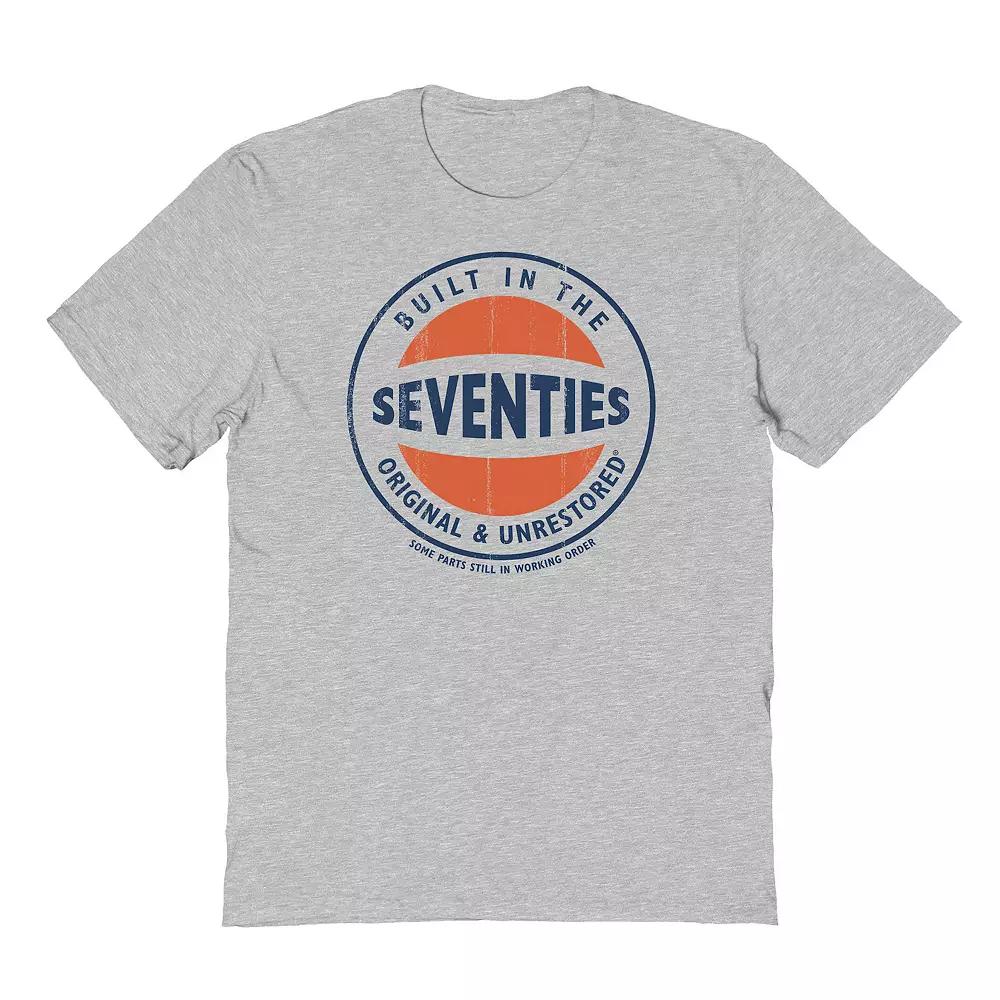 Men's Original & Unrestored Iconic Seventies Graphic Tee, Size: XXL, Sport Gray Product Image