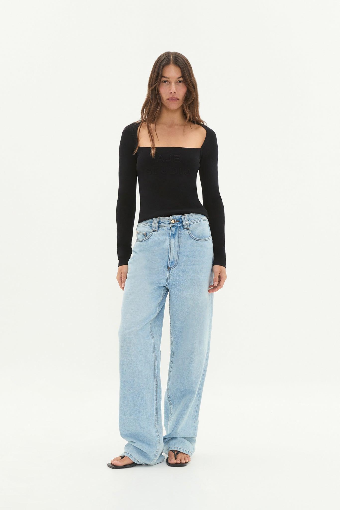 Core Knit Logo Long Sleeve Top Product Image