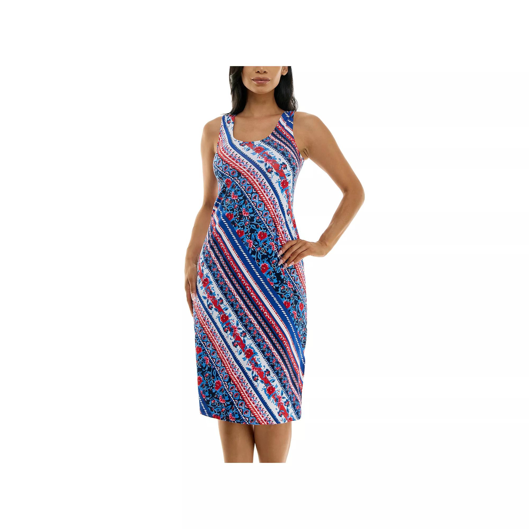 Women's Nina Leonard Bar Back Midi Dress,  Product Image
