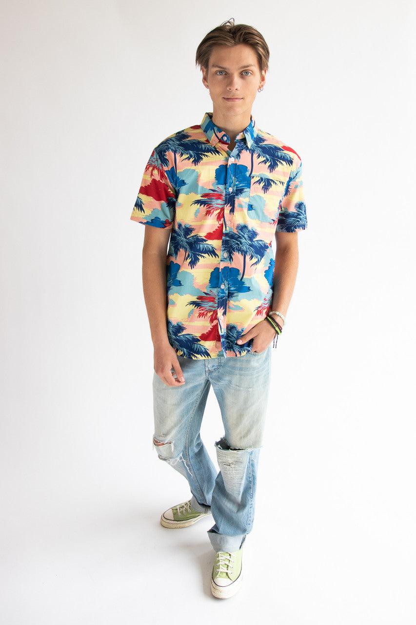 Sunset Oasis Button Up Shirt Product Image