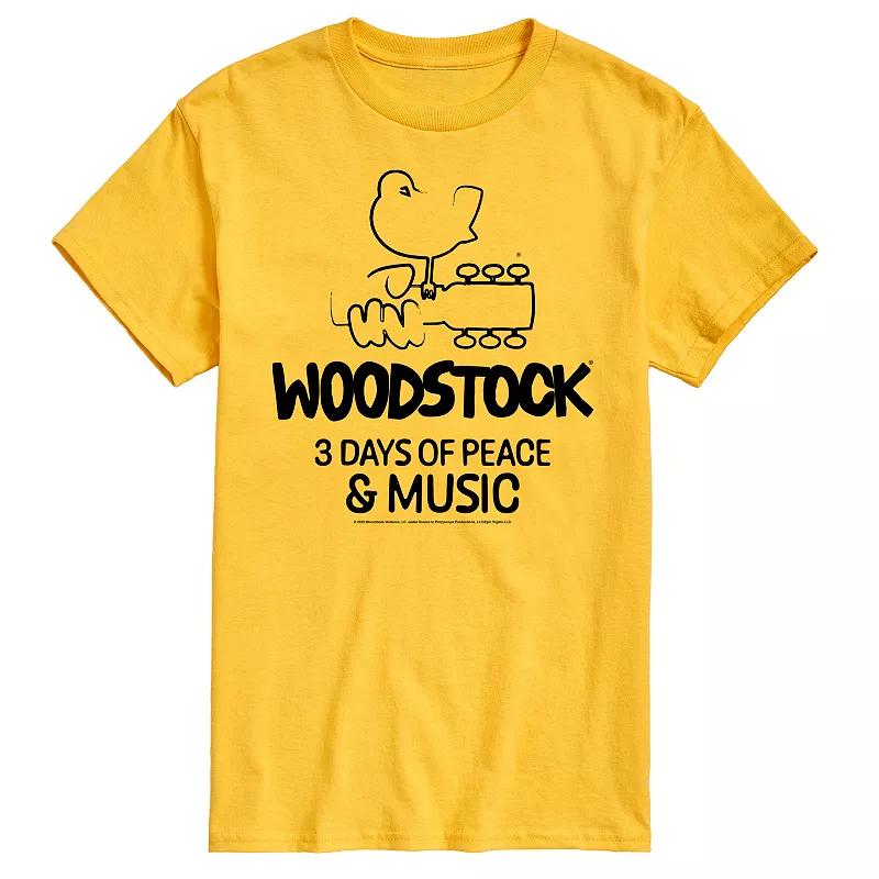 Men's Woodstock 3 Days Of Peace And Music Graphic Tee,  Product Image