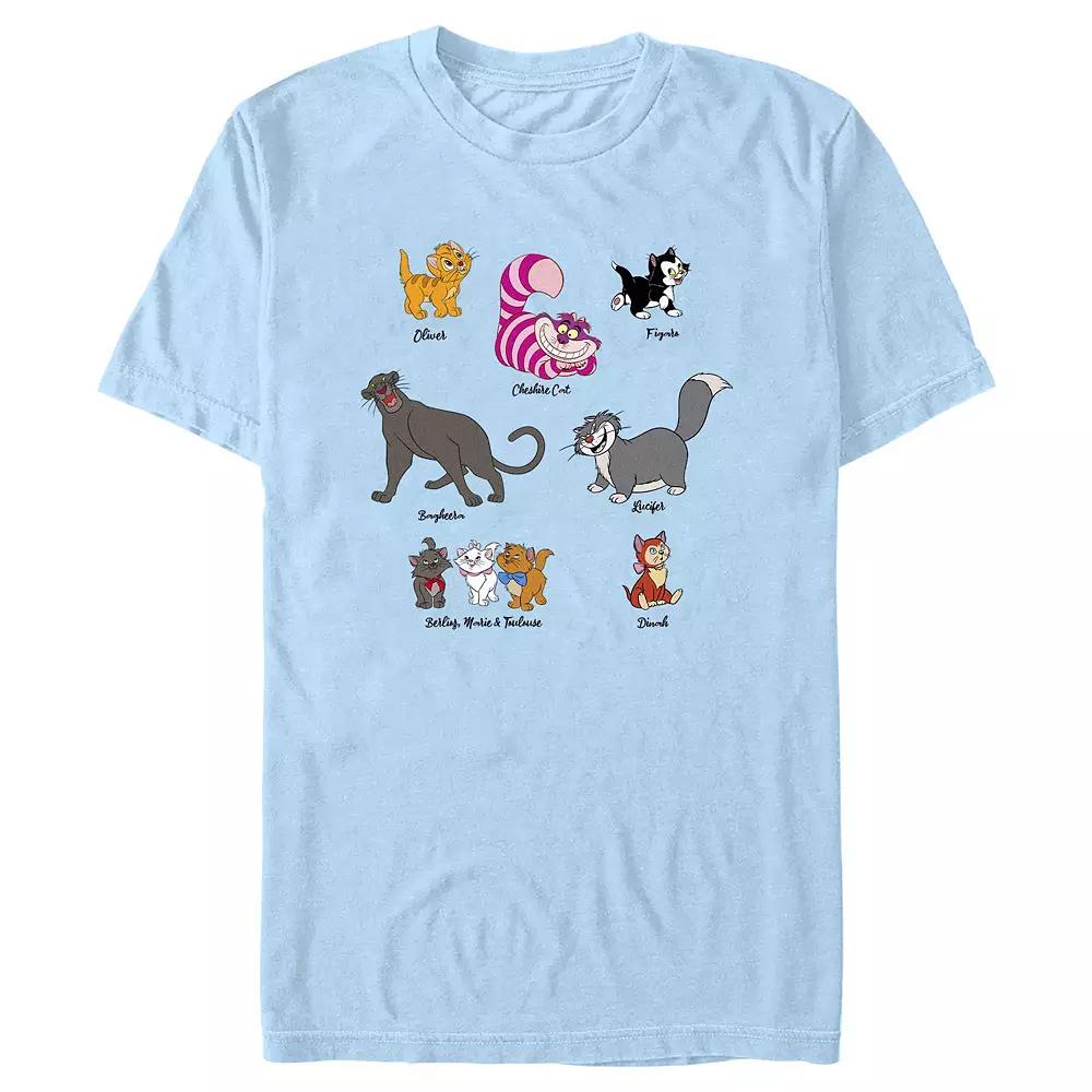 Disney's Multi-Franchise Cast Cats Men's Graphic Tee,  Product Image