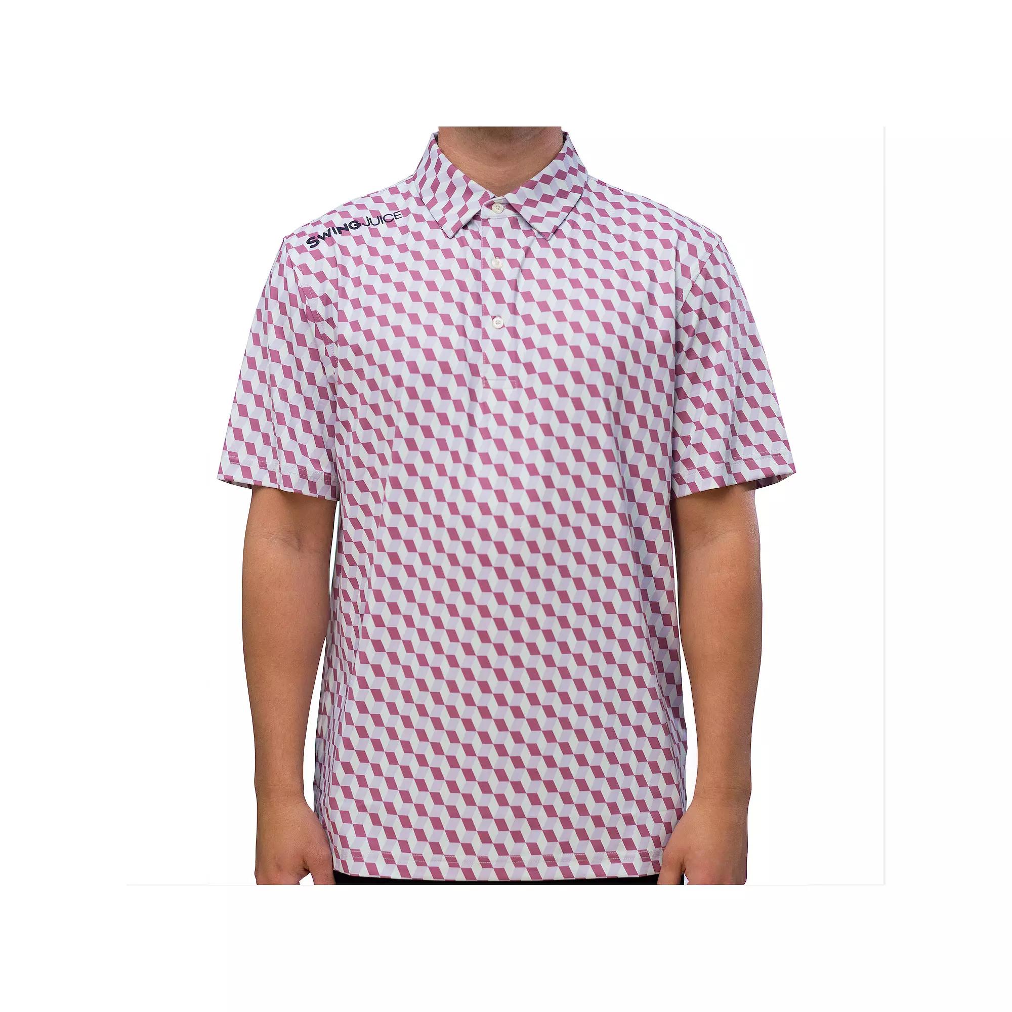 Men's SwingJuice Golf Memphis Milano Polo, Size: Large, Orchid Product Image