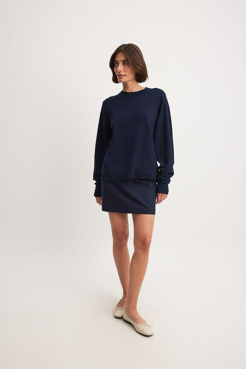 Long Sleeve Detail Knitted Top Product Image