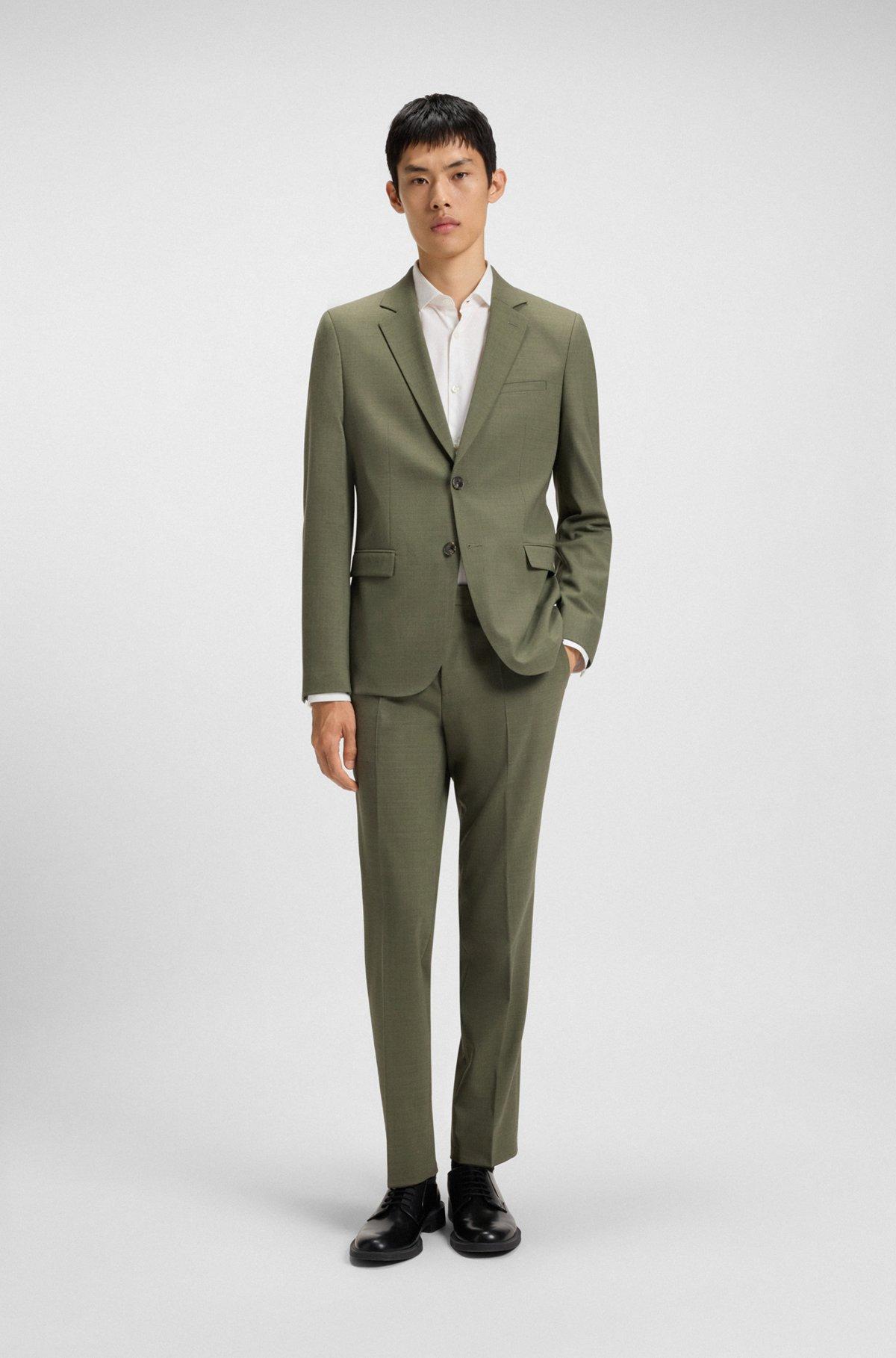 Extra-slim-fit trousers in performance-stretch dobby Product Image