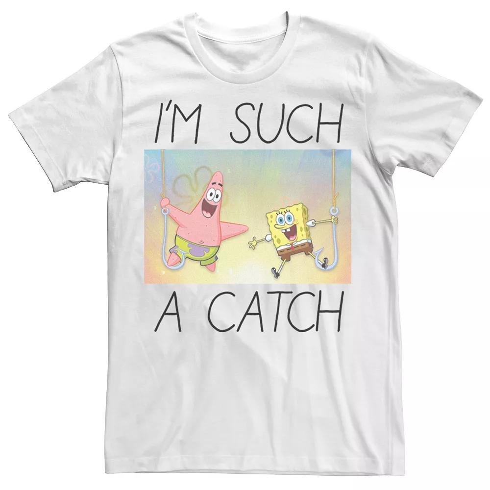Men's Spongebob I'm Such A Catch Portrait Tee,  Product Image