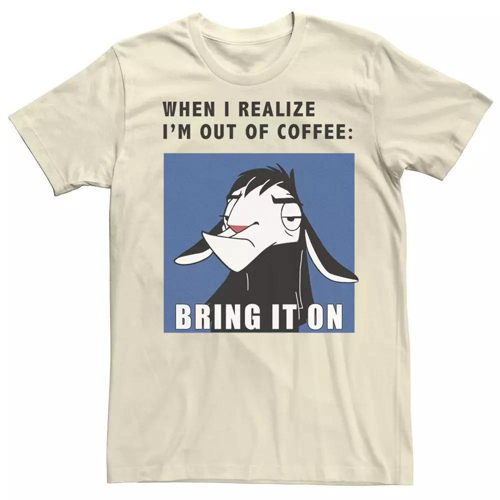 Men's Disney's The Emperor's New Groove Kuzco Out Of Coffee Tee,  Product Image