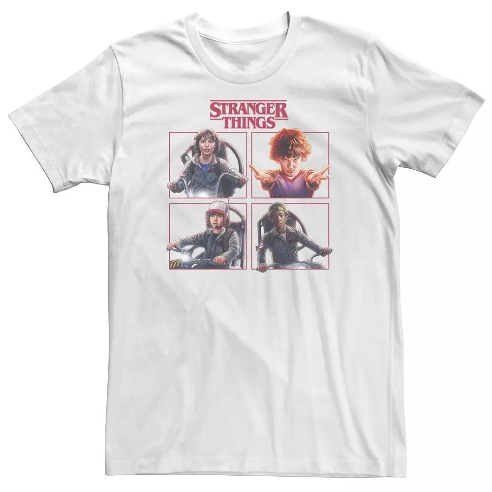 Big & Tall Netflix Stranger Things Group Shot Box Up Logo Tee, Men's,  Product Image