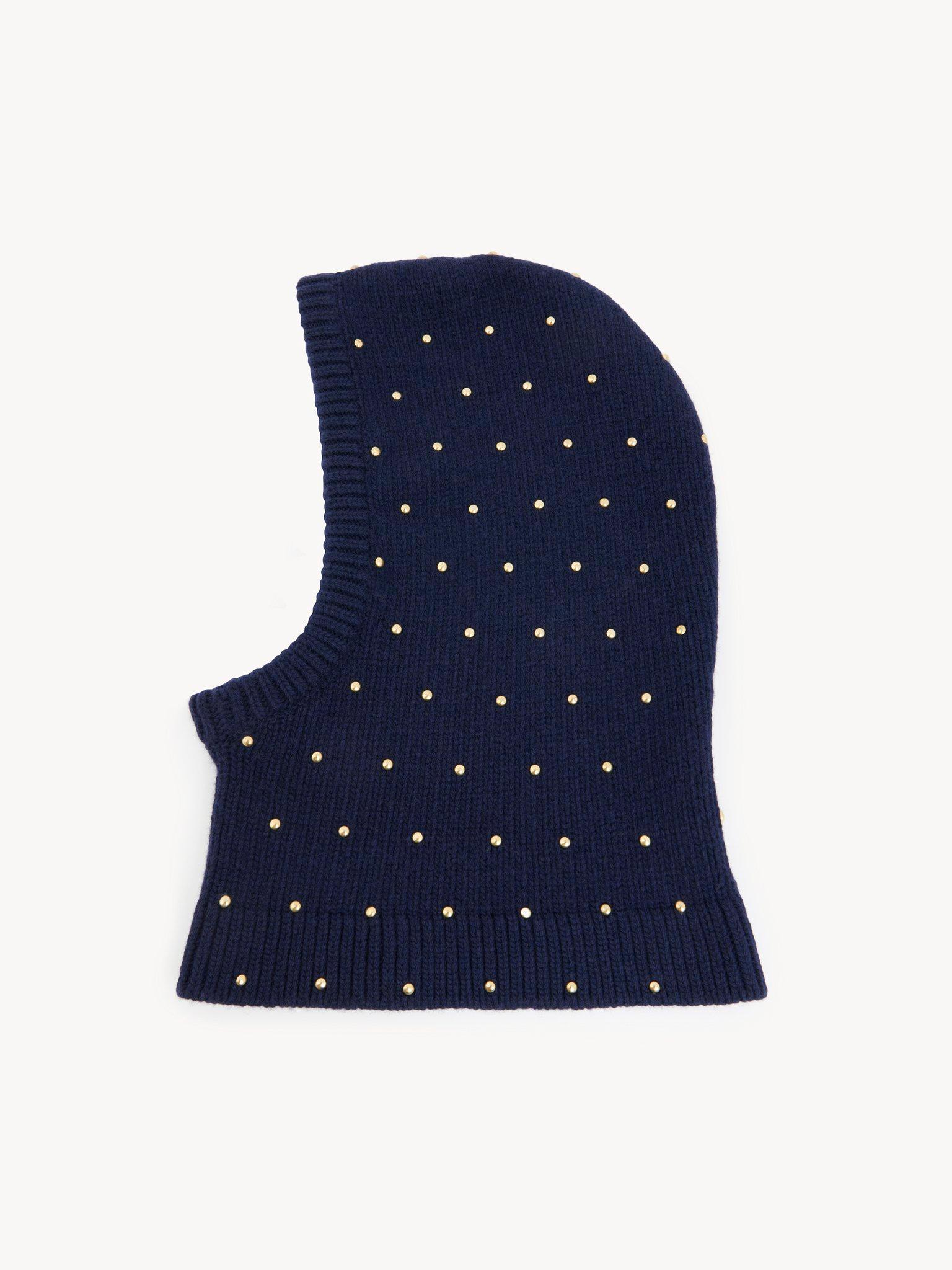 The Chloé Cabochon Knit balaclava in wool & cashmere Product Image