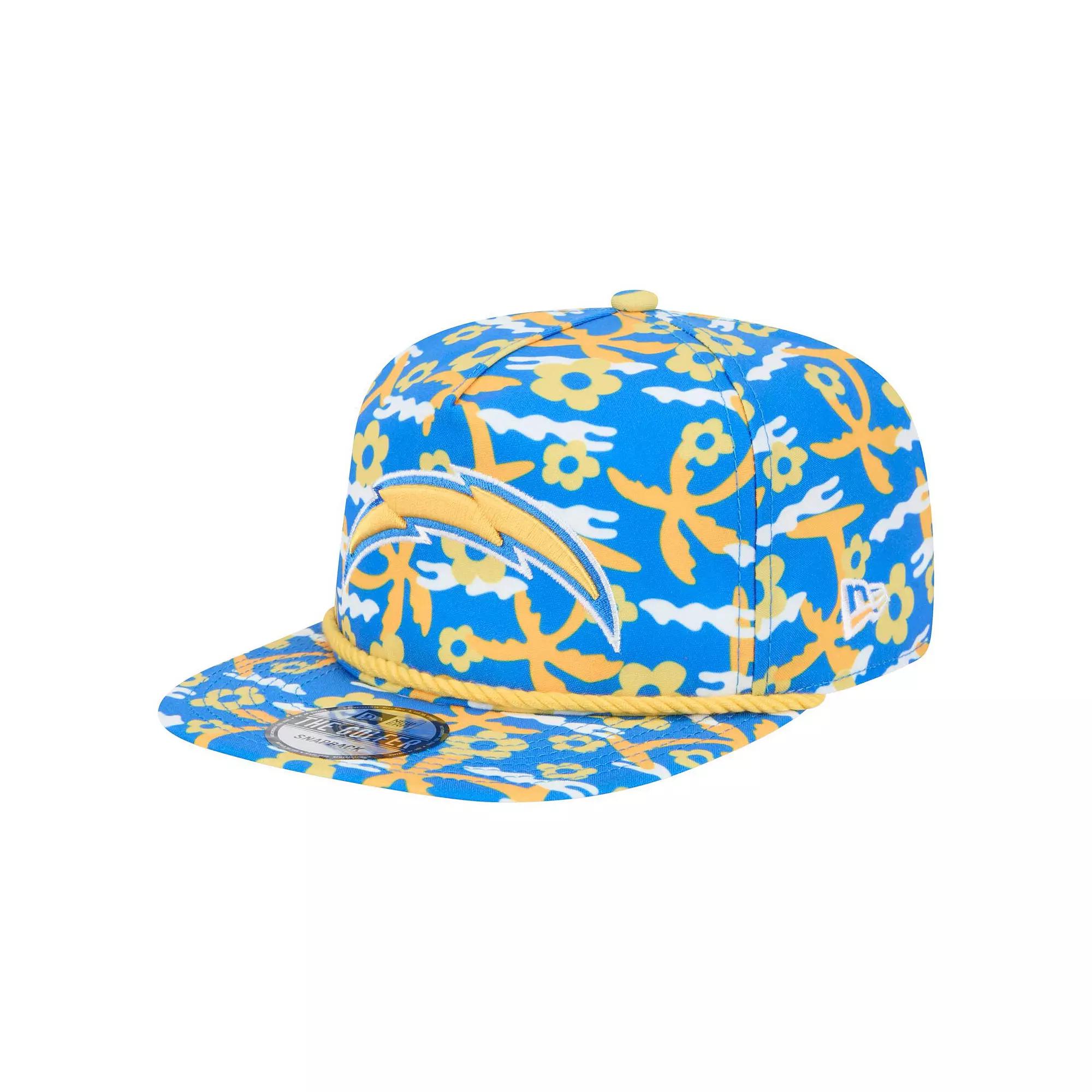 Men's New Era Blue Los Angeles Chargers Wakey Wakey Golfer Snapback Hat Product Image
