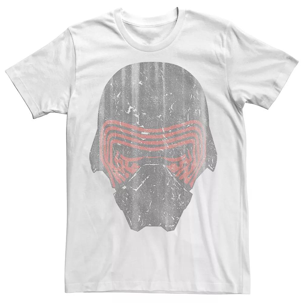 Men's Star Wars Kylo Ren  Distressed Graphic Tee, Size: 3XL, White Product Image