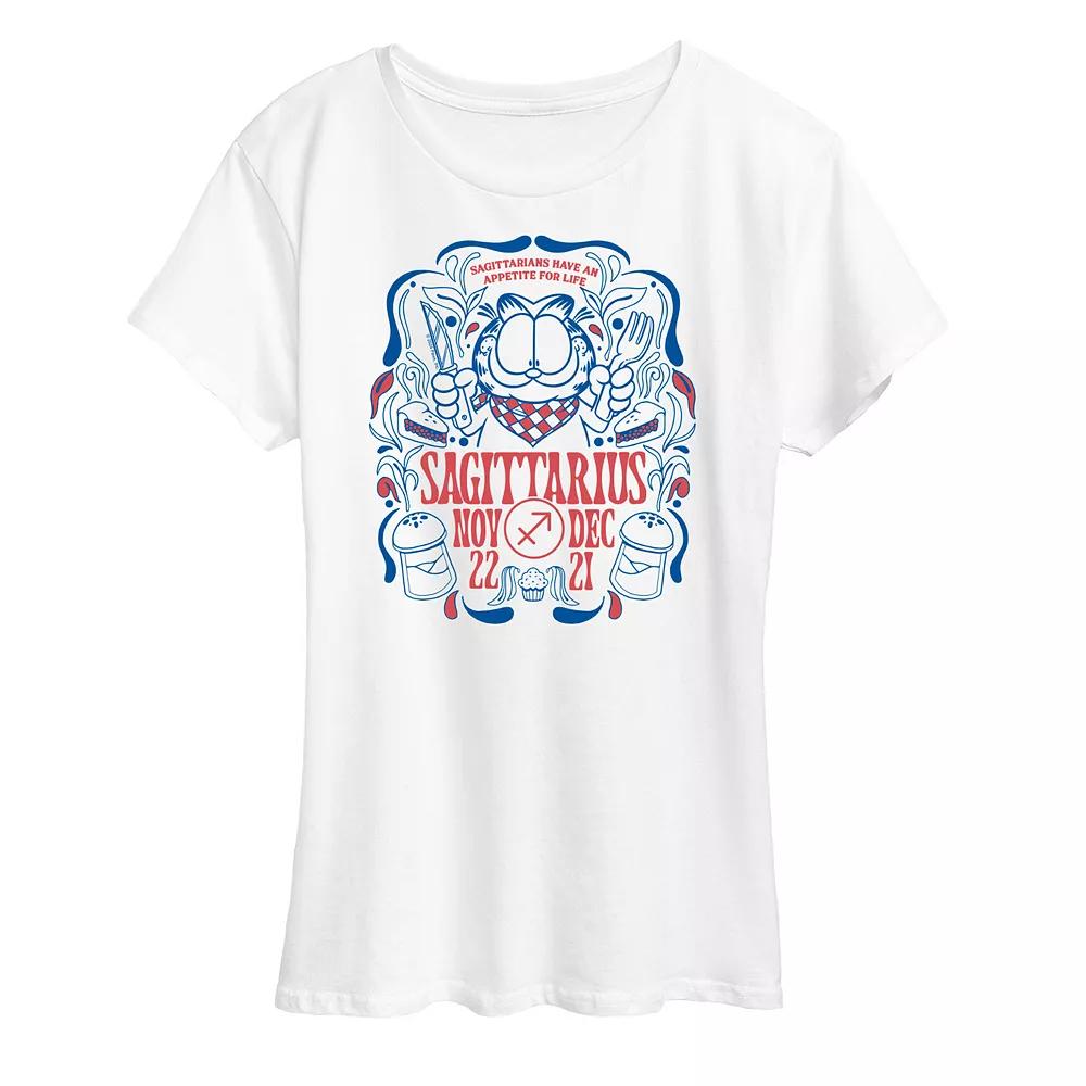 Women's Garfield Sagittarius Graphic Tee,  Product Image