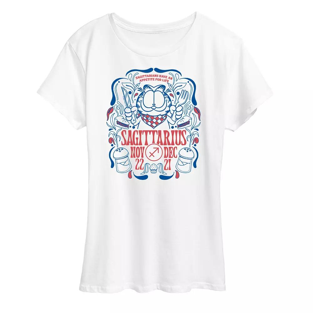 Plus Garfield Sagittarius Graphic Tee, Women's,  Product Image