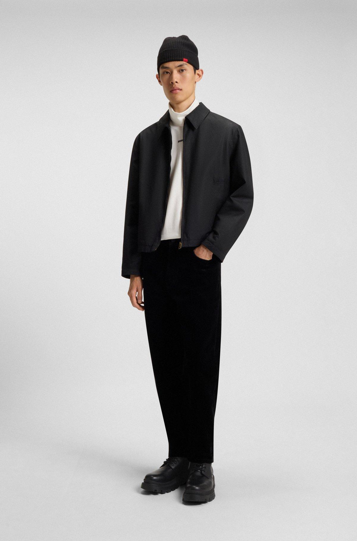 Lace-up calf-leather boots with lug sole Product Image