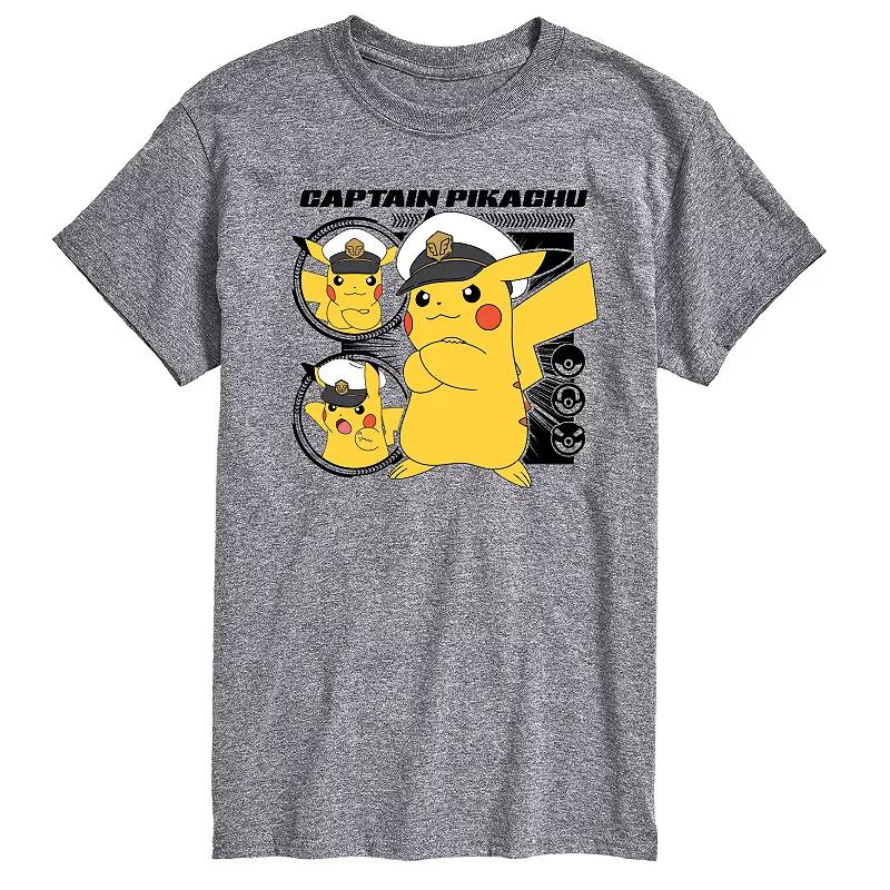 Men's Pokemon Captain Pikachu Graphic Tee,  Product Image