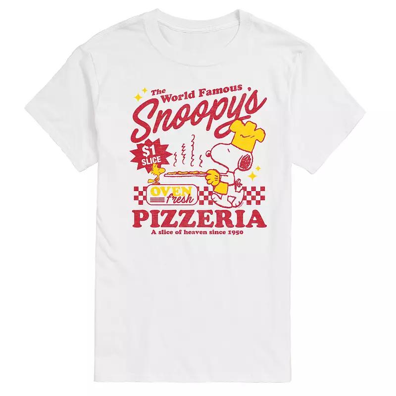 Big & Tall Peanuts Snoopy's Pizzeria Graphic Tee, Men's,  Product Image